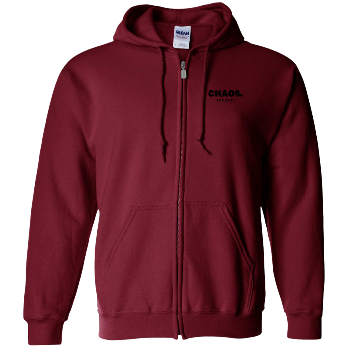 Zip Up Hooded Sweatshirt Logo