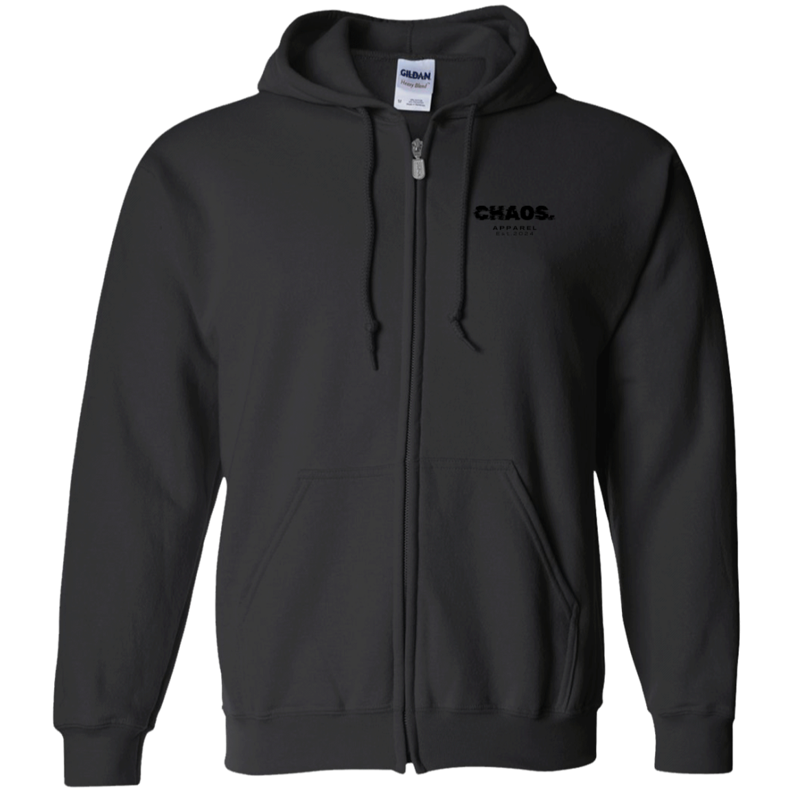 Zip Up Hooded Sweatshirt Logo