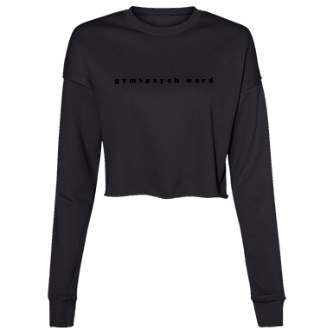 Simple Modern womens cropped Long-sleeve