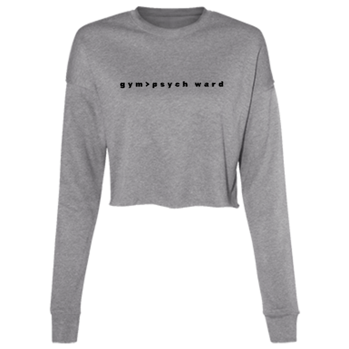 Simple Modern womens cropped Long-sleeve