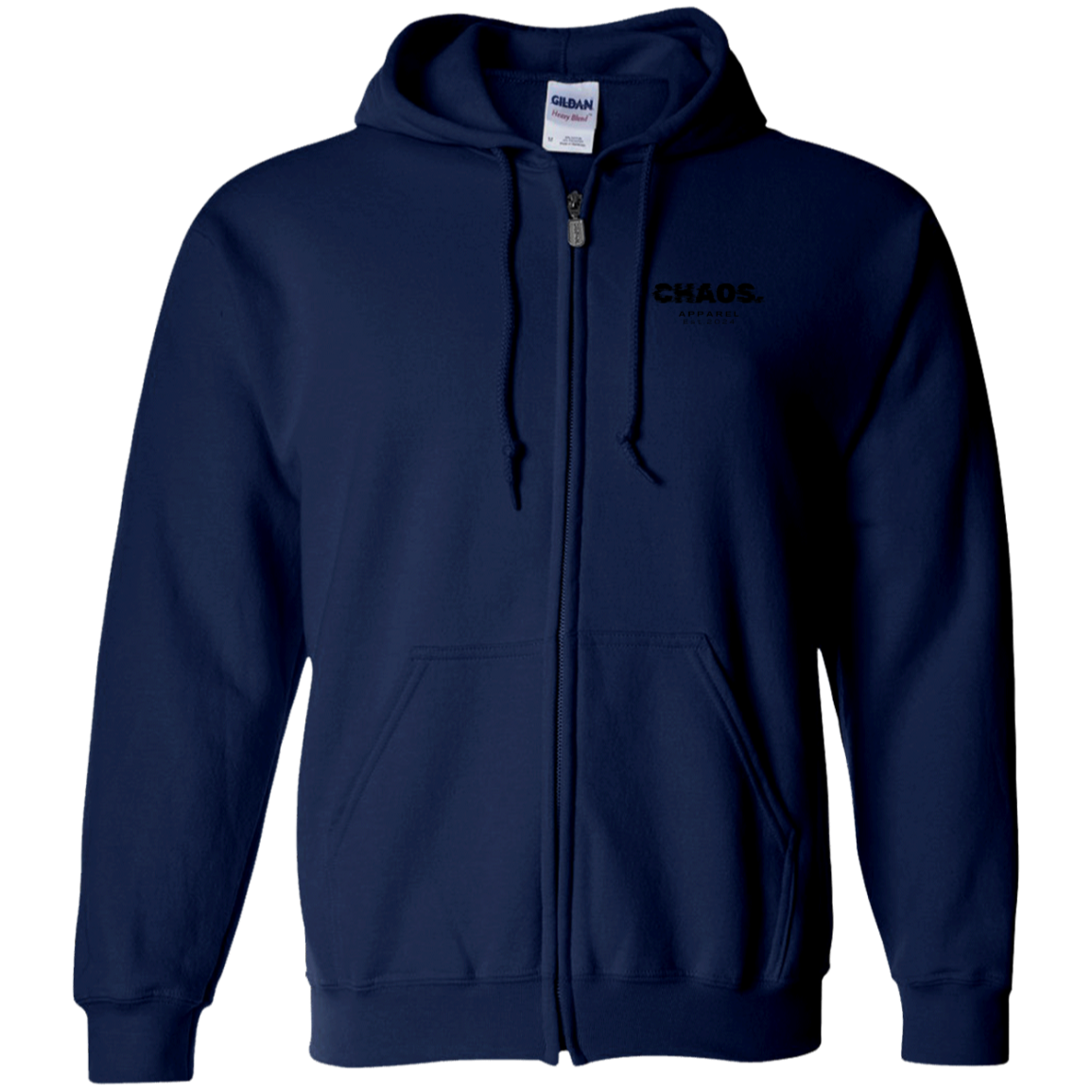 Zip Up Hooded Sweatshirt Logo